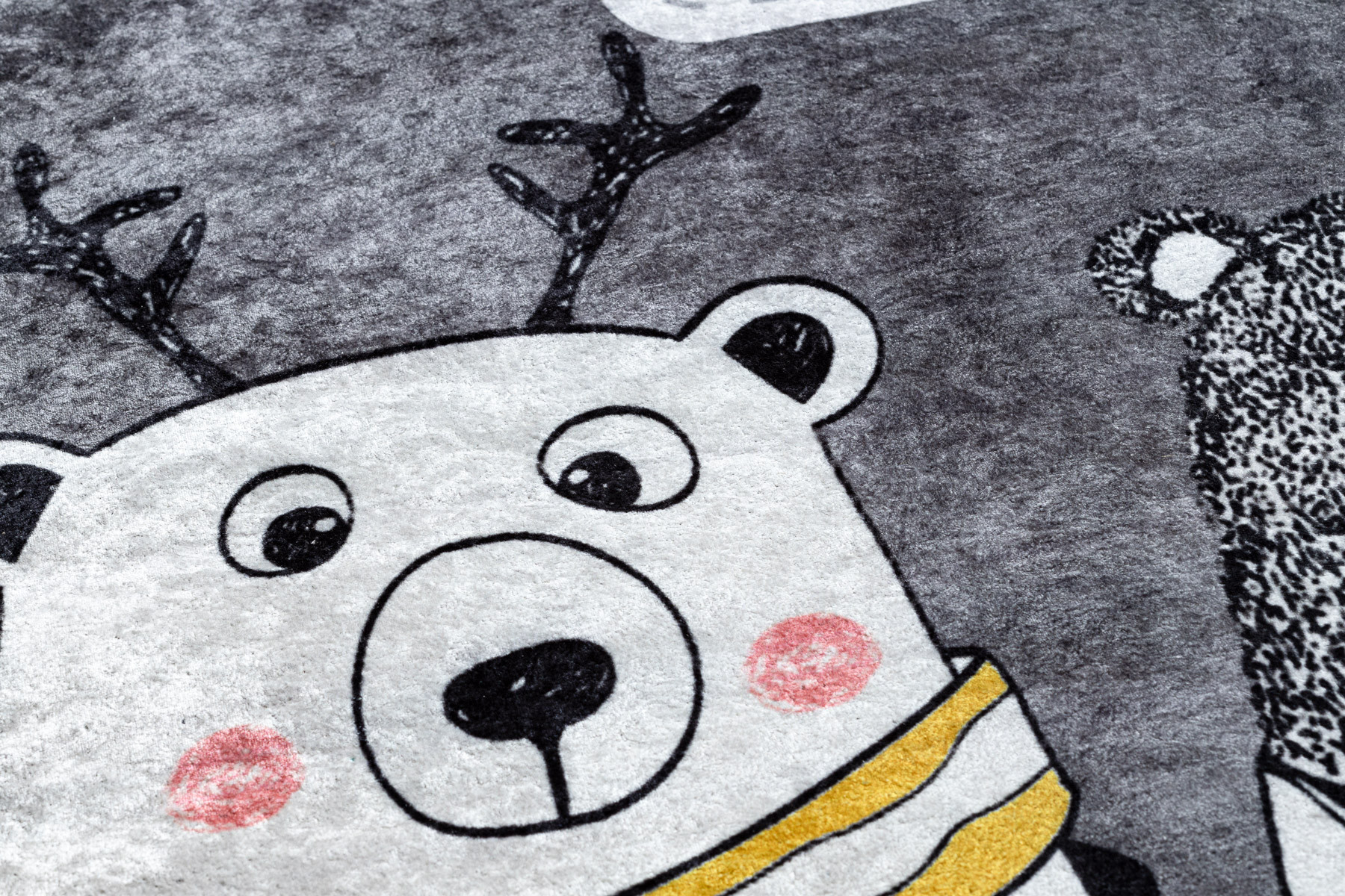Dětský koberec JUNIOR 52107.801 medvídci, zvířátka - šedý