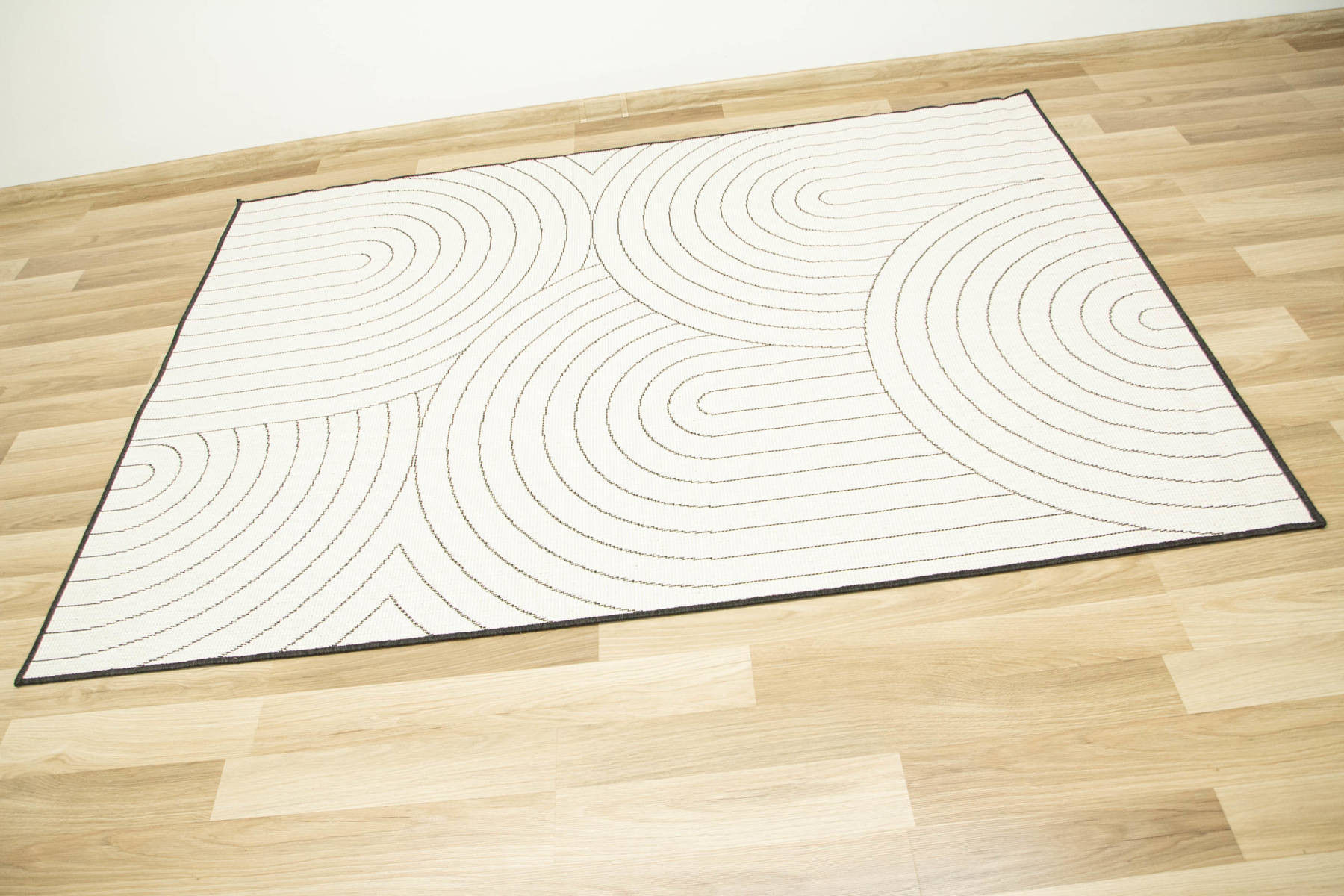 Šňůrkový obojstranný koberec Brussels 205689/10110 antracyt / krémový