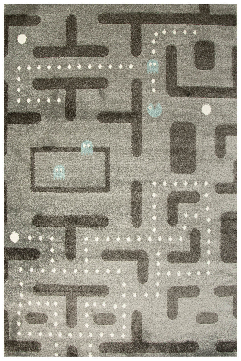 Detský koberec 9374B sivý / grafitový