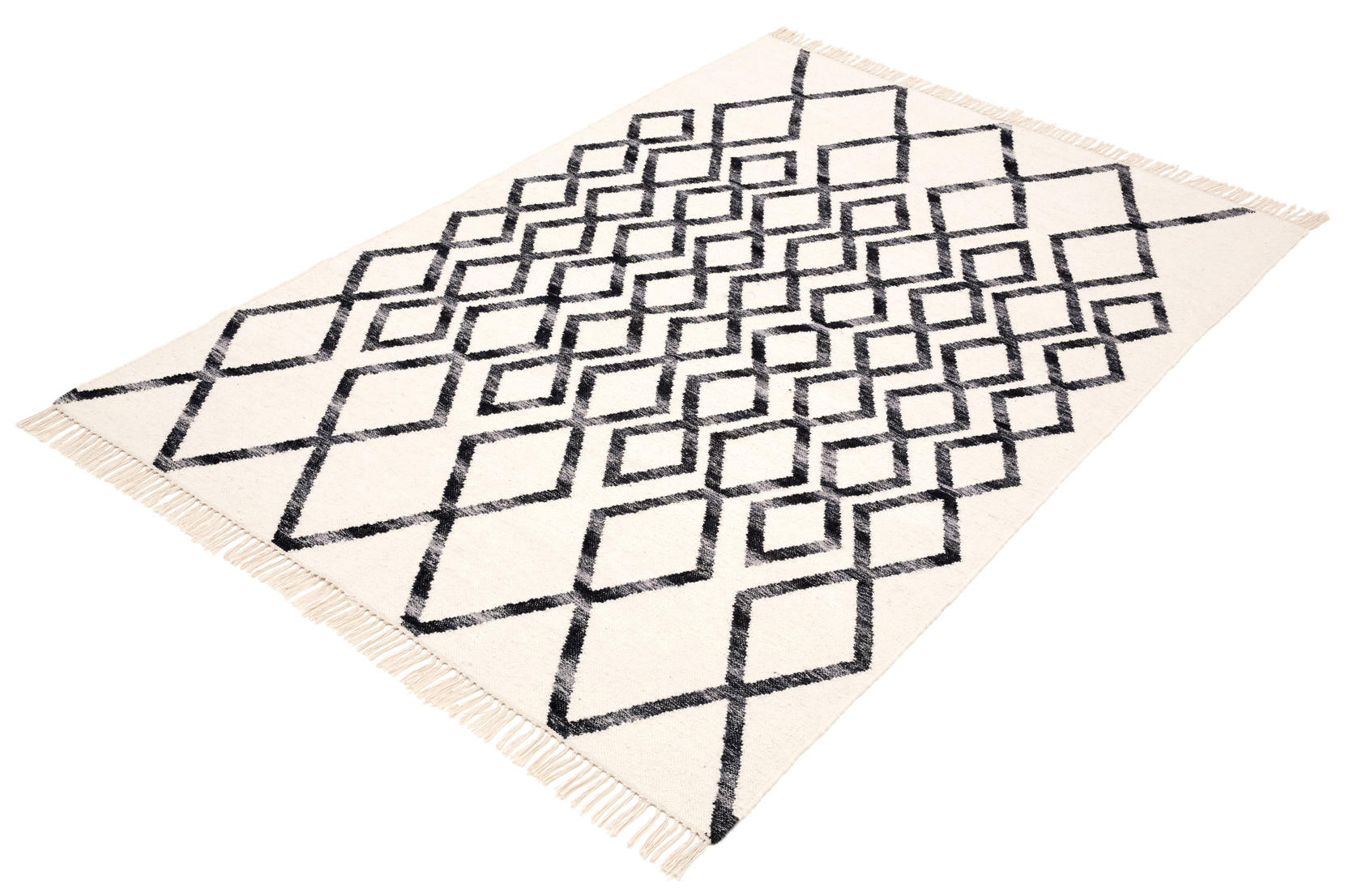 Ručne tkaný koberec Hackney Diamond Mono