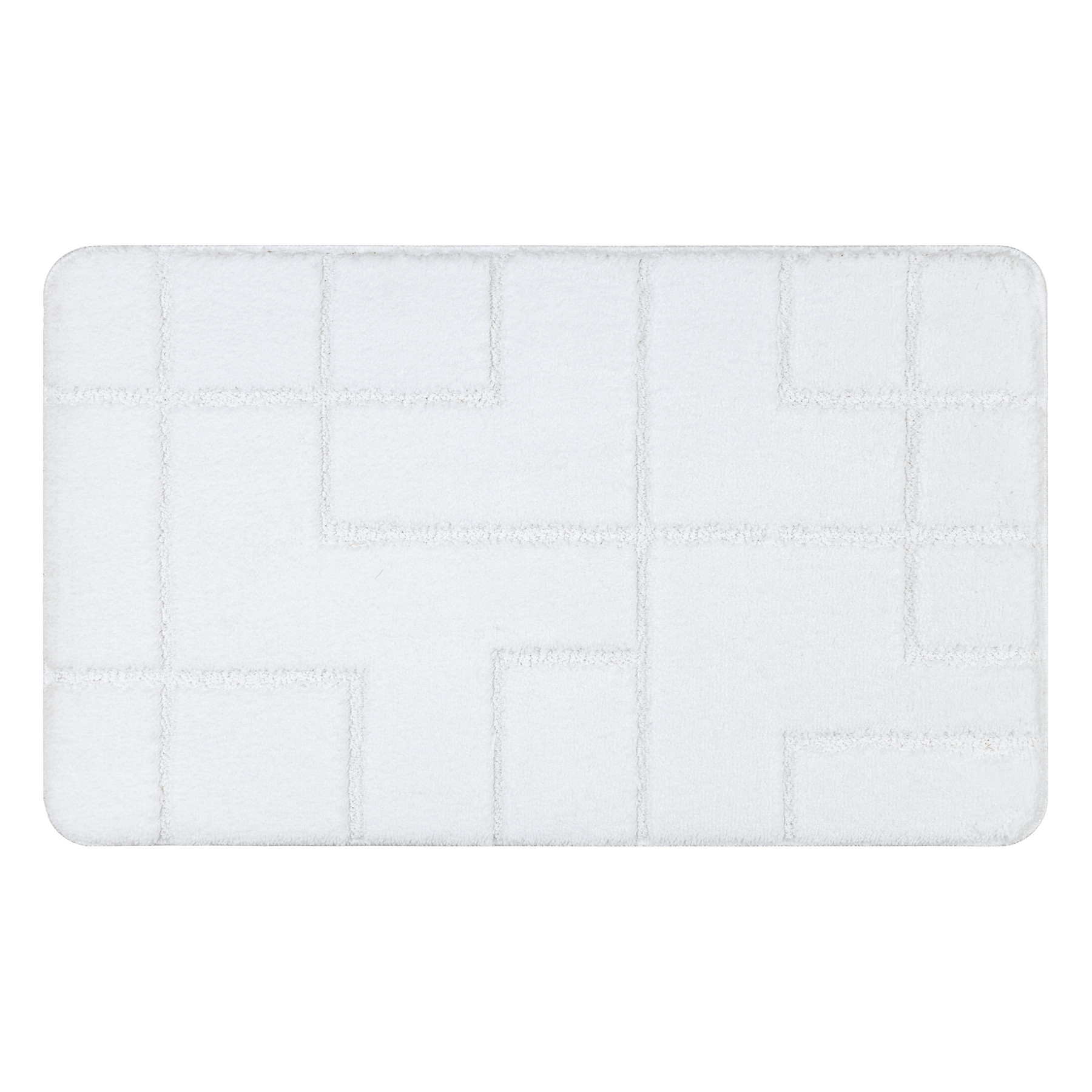 Koupelnový kobereček SUPREME LINES linie, bílý