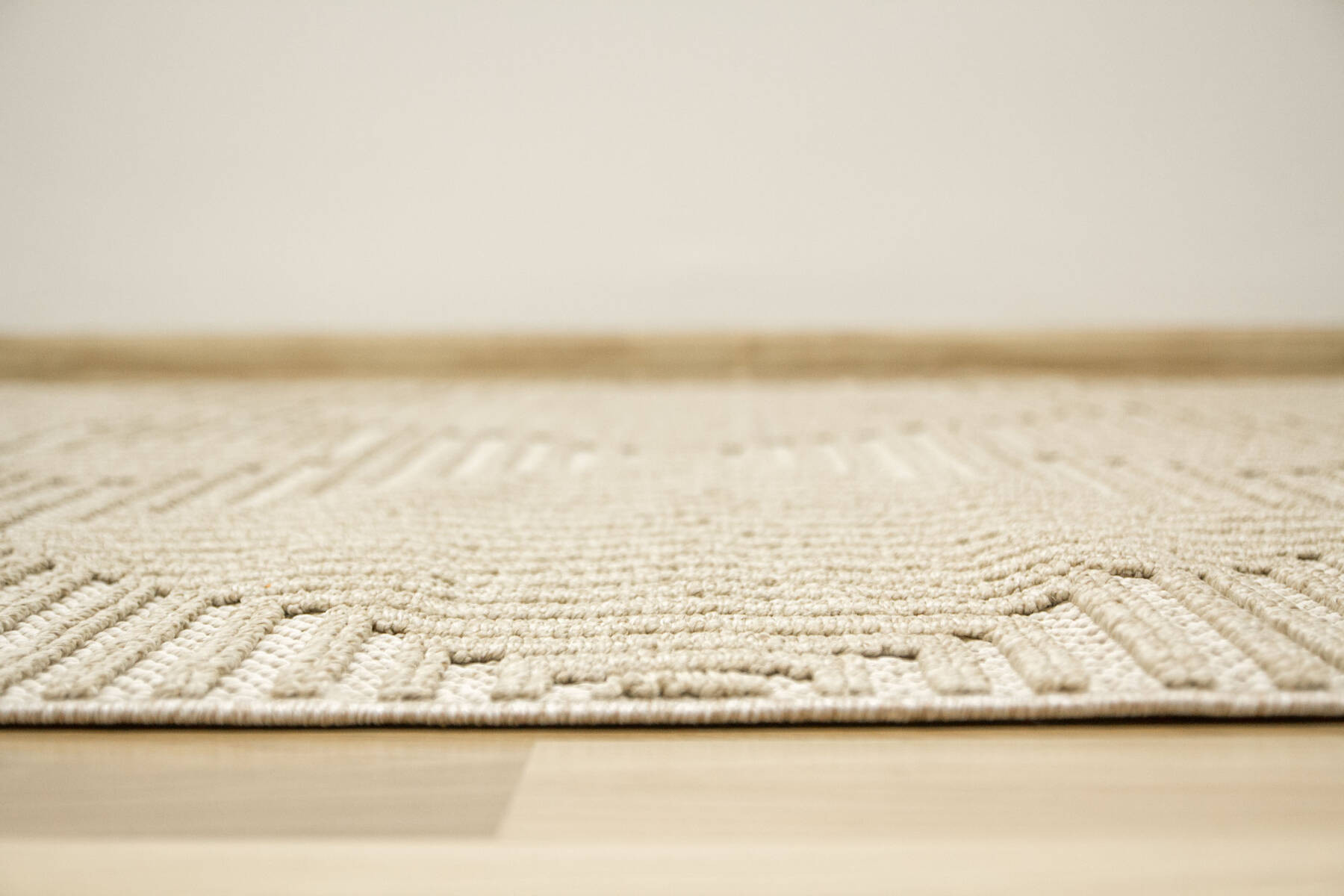 Šnúrkový koberec Panorama 8435 Romby - béžový / krémový