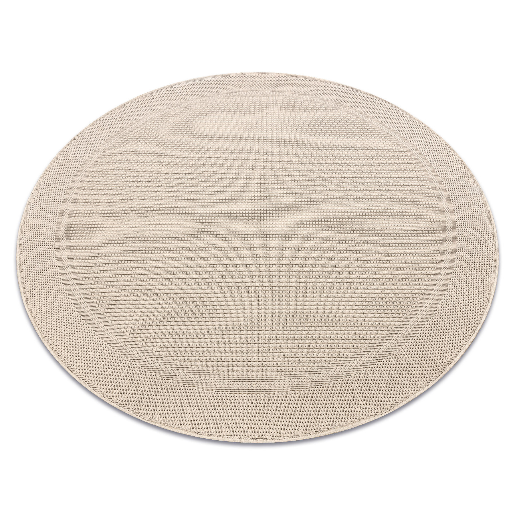 Šňůrkový koberec SIZAL TIMO 5979 béžový kruh