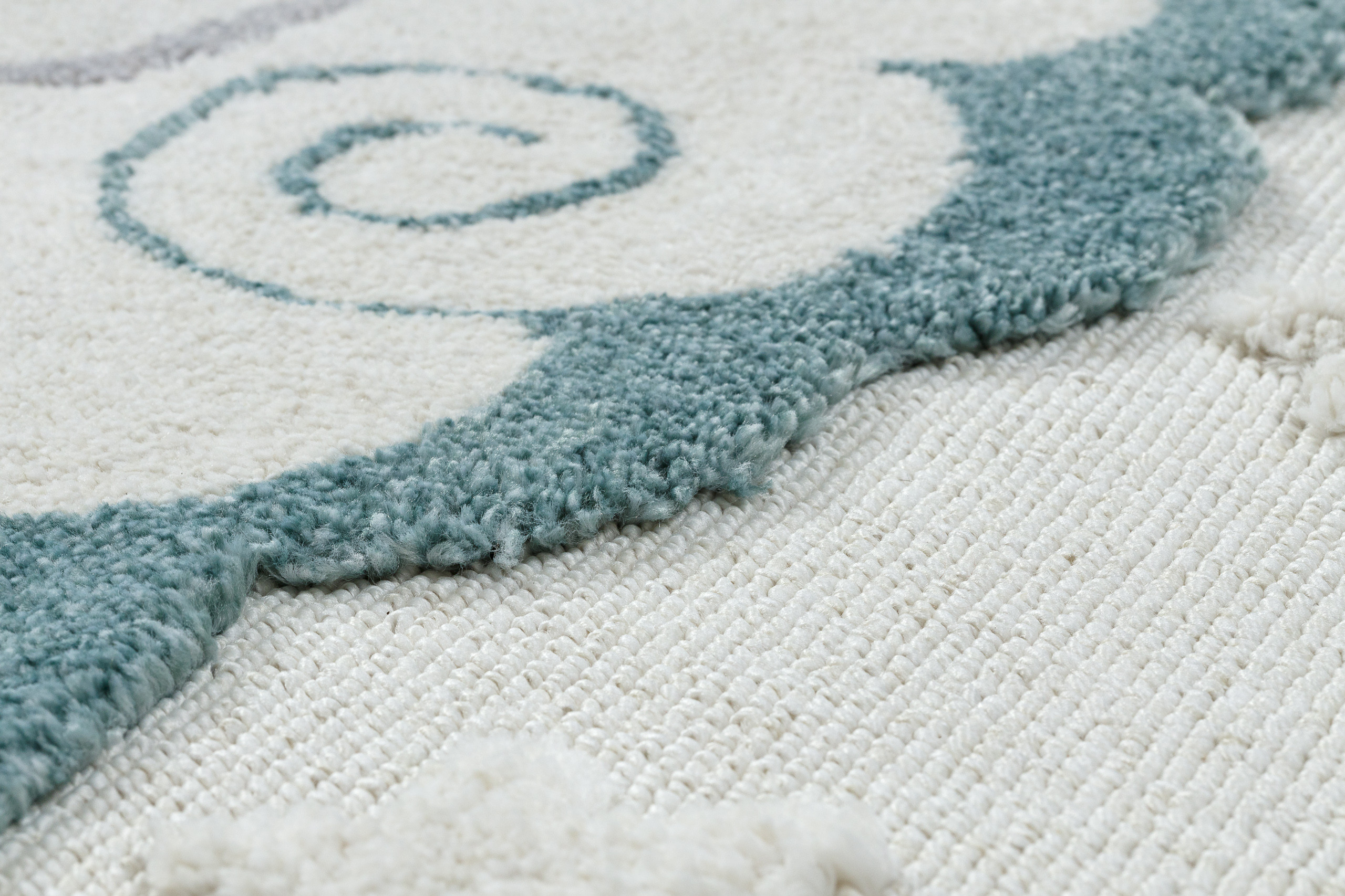 Detský koberec YOYO GD49 biely / sivý - jednorožec