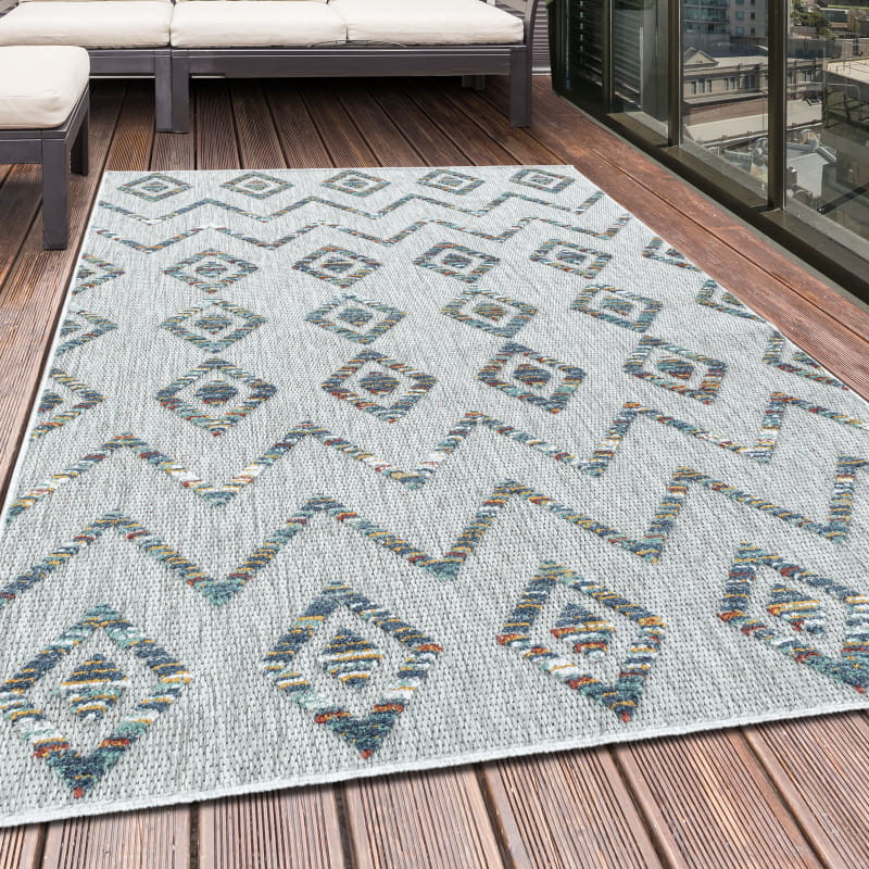 Šňůrkový koberec Bahama 3D Boho vícebarevný