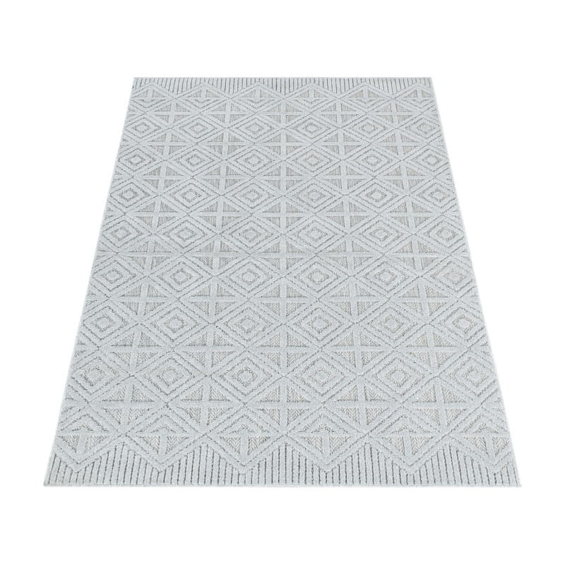 Šnúrkový koberec Bahama ornament krémový / sivý 
