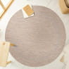 Šnúrkový koberec Relax ramka béžový, kruh