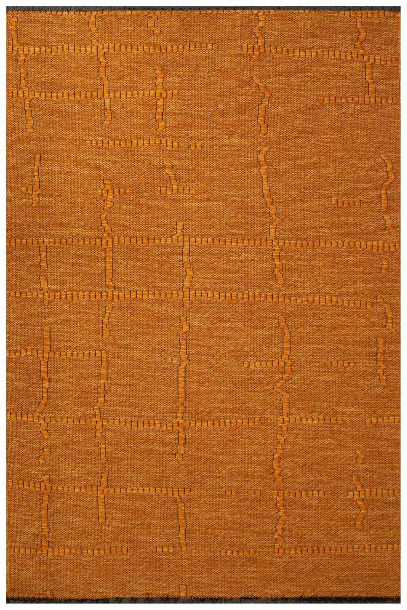 Protiskluzový kobereček K5047 Tile Deco oranžový