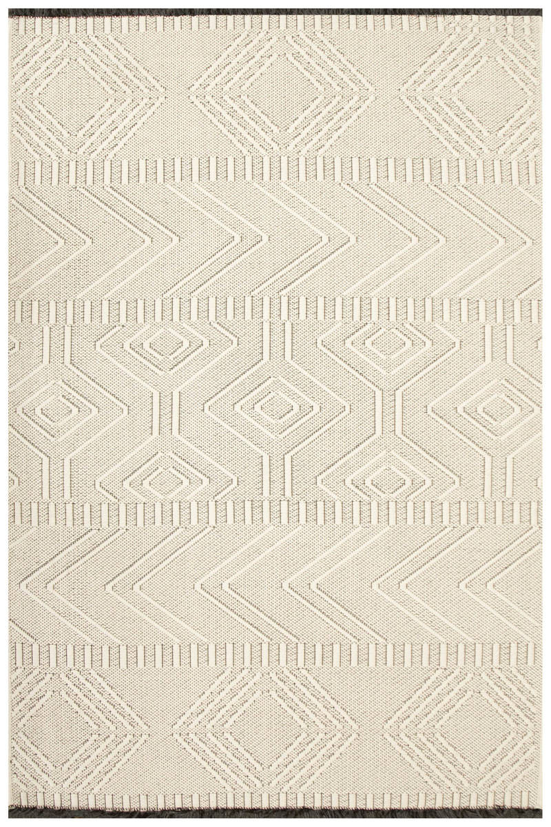 Protiskluzový kobereček K5053 White Deco světlý krémový