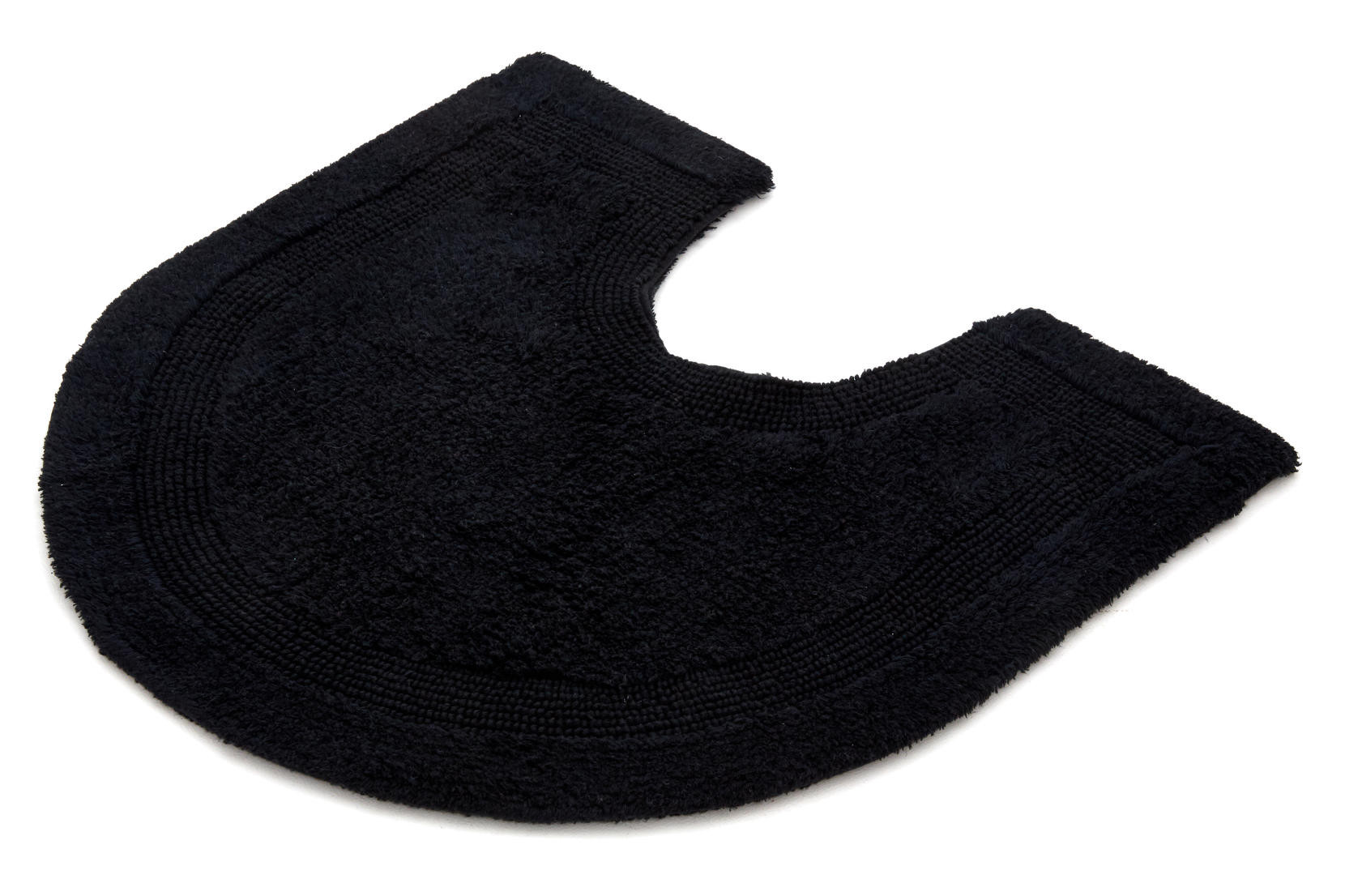 Koupelnový kobereček Keno Elips WC černý B14 s výřezem