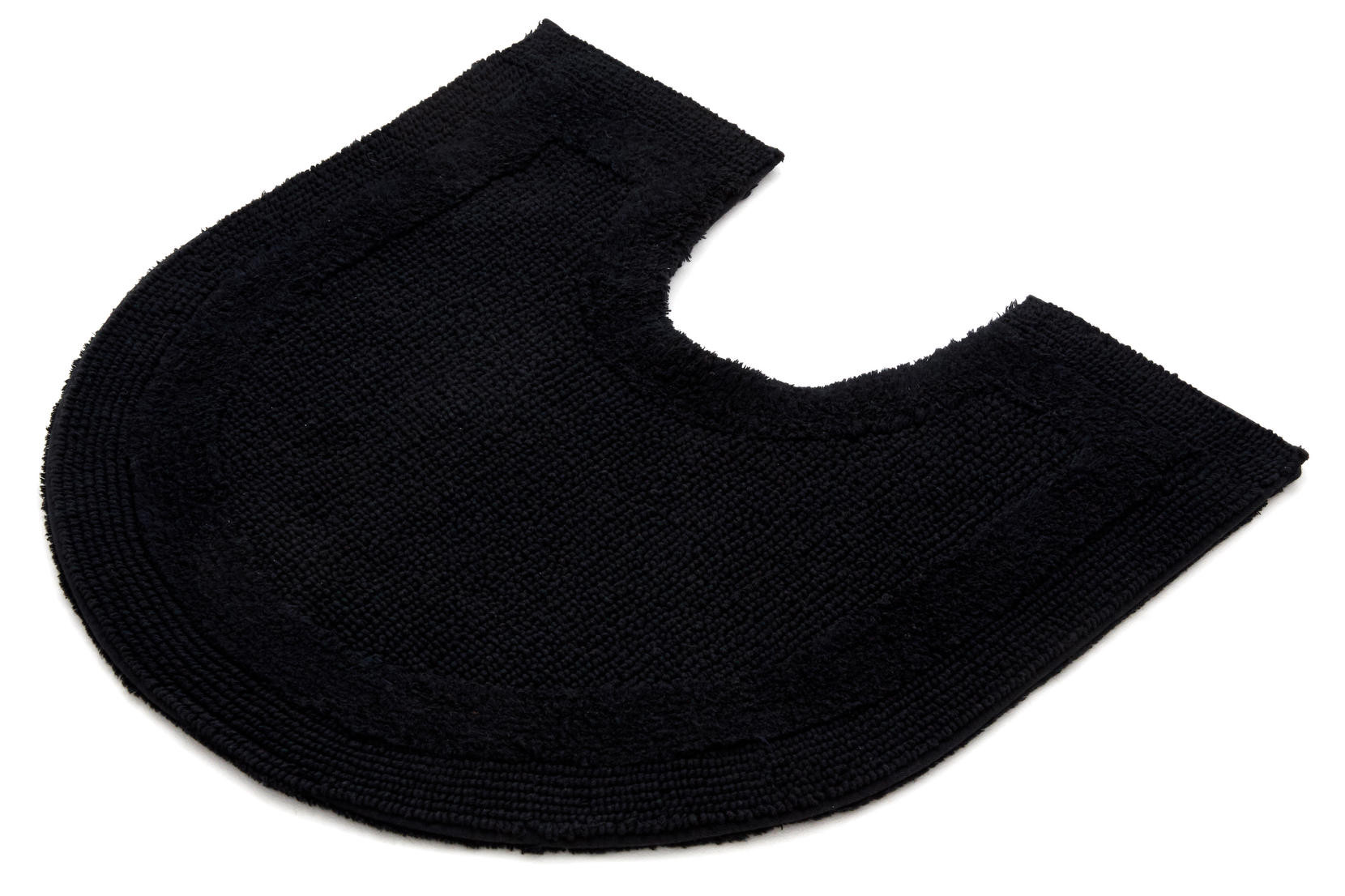 Koupelnový kobereček Keno Elips WC černý B14 s výřezem