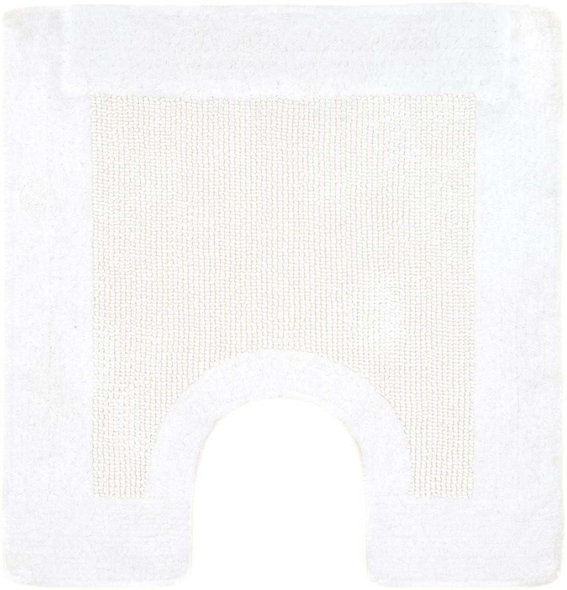 Koupelnový kobereček Kolo Quattro WC bílý B01 s výřezem