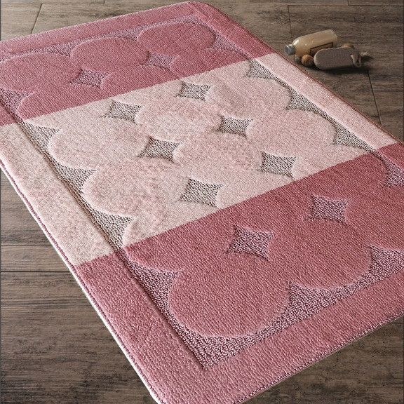 Sada koupelnových koberečků Montana Edremit XL růžová