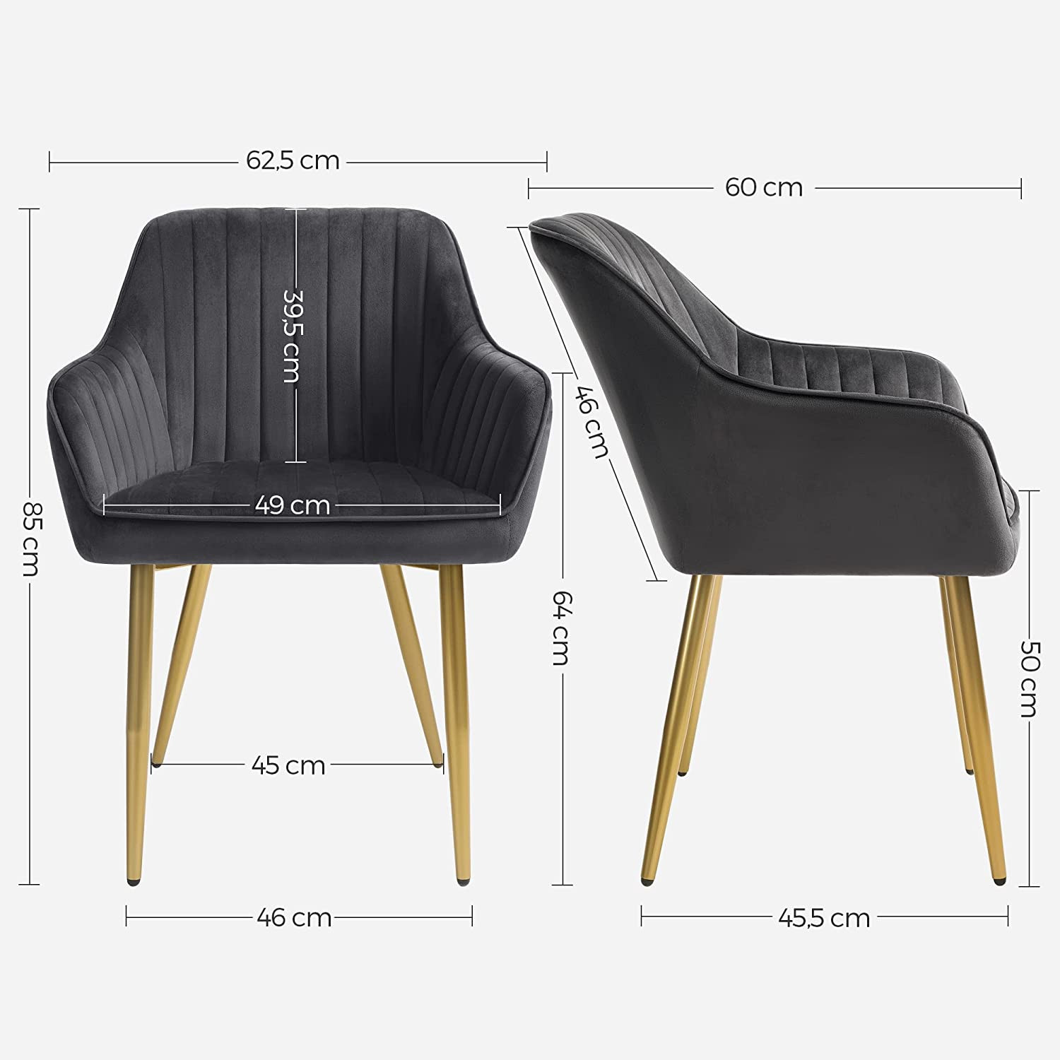 Set šesti jídelních židlí LDC077G01-6 (6 ks)