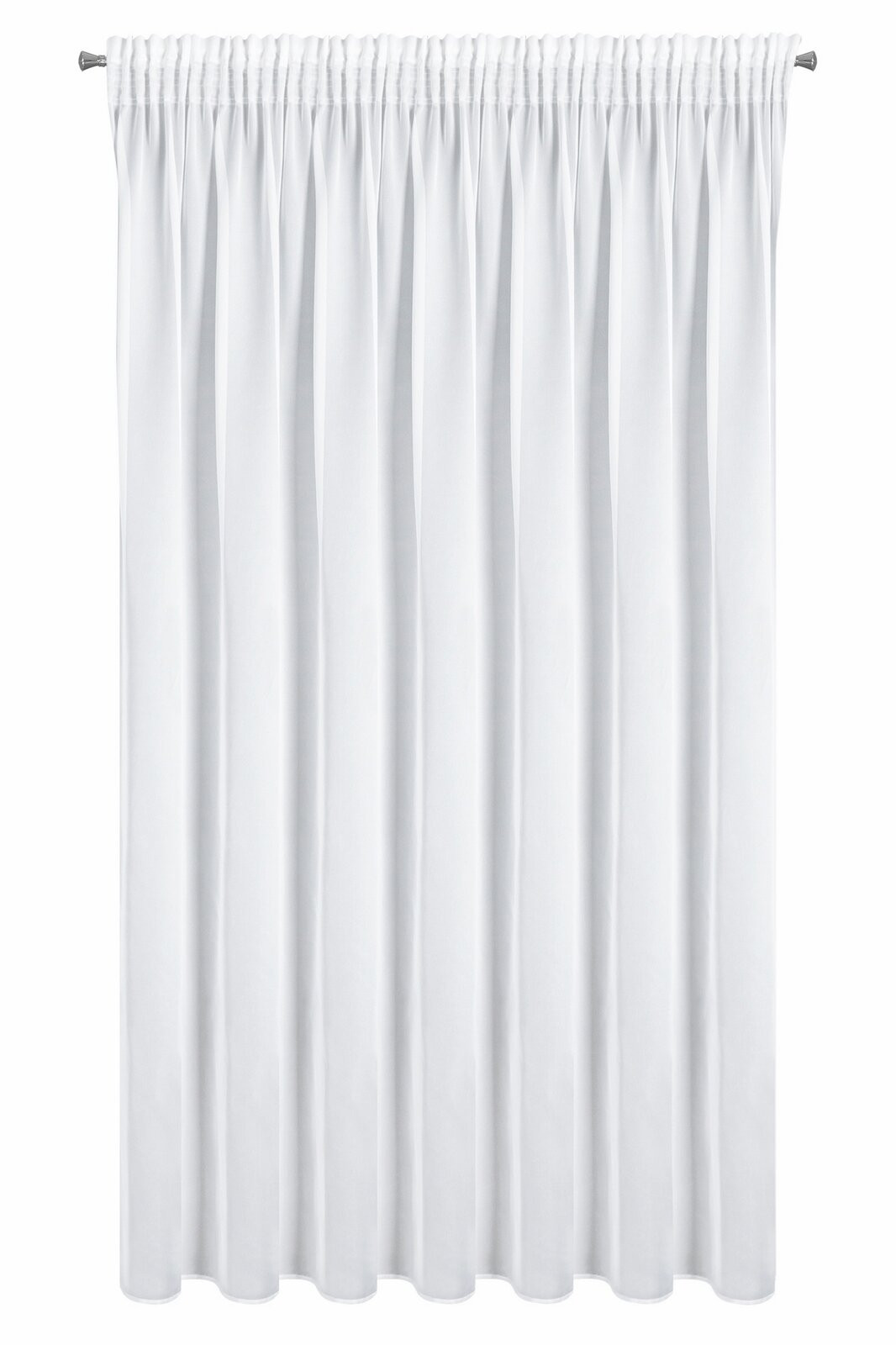 Hotová záclona TINA bílá - na pásce