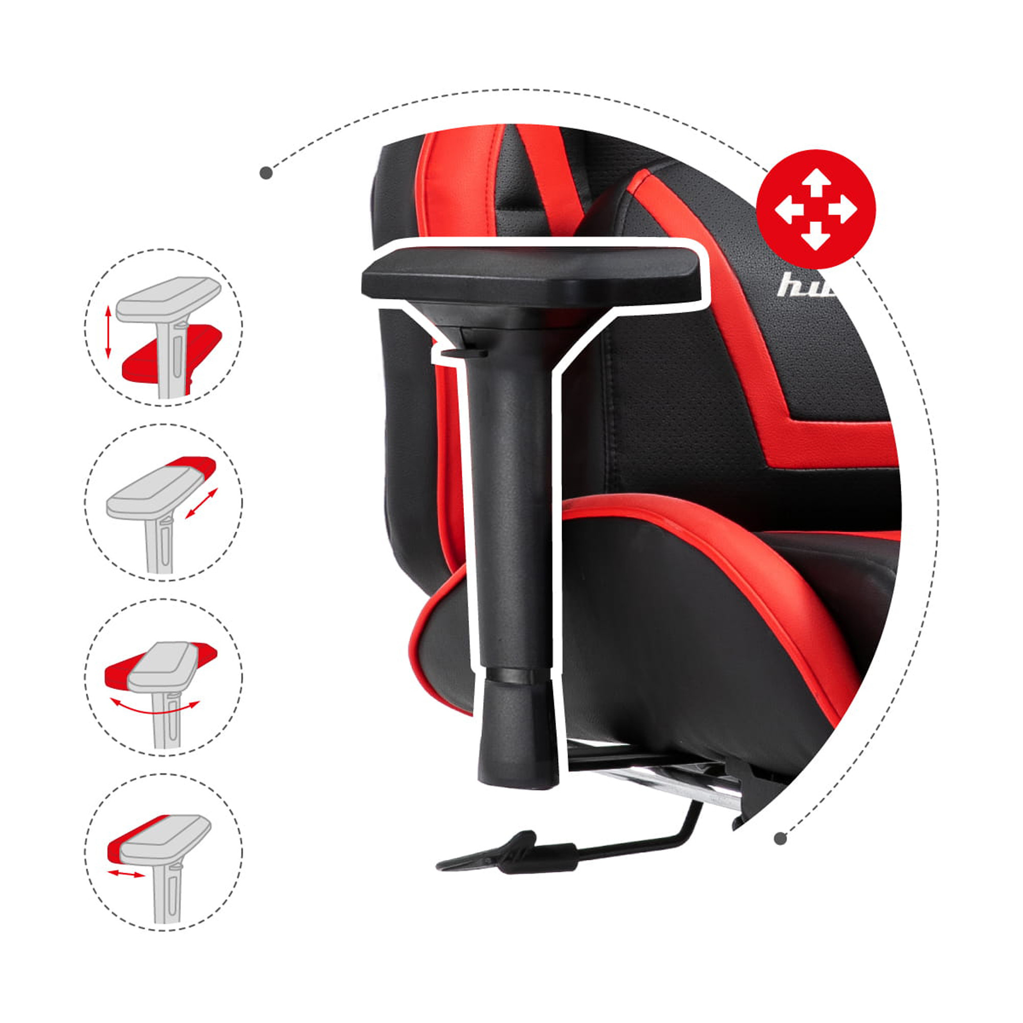 Herní židle Force - 7.5 červená