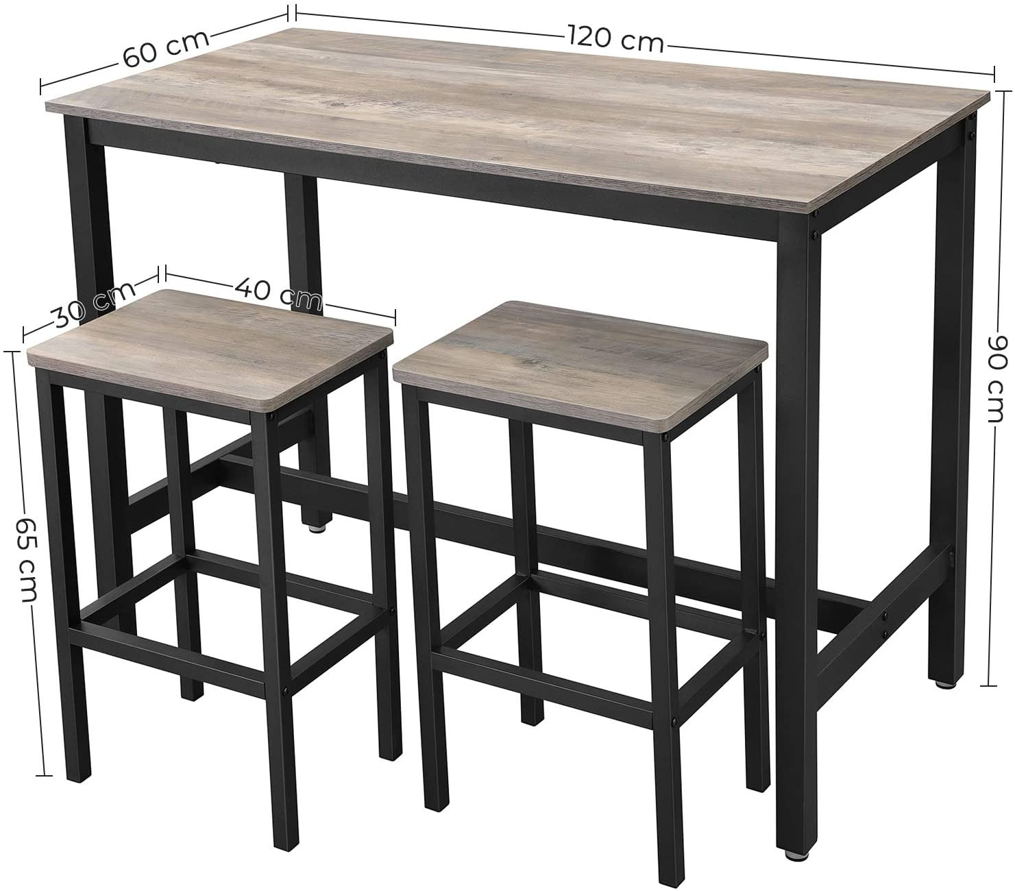 Jídelní stůl s židlemi LBT015B02