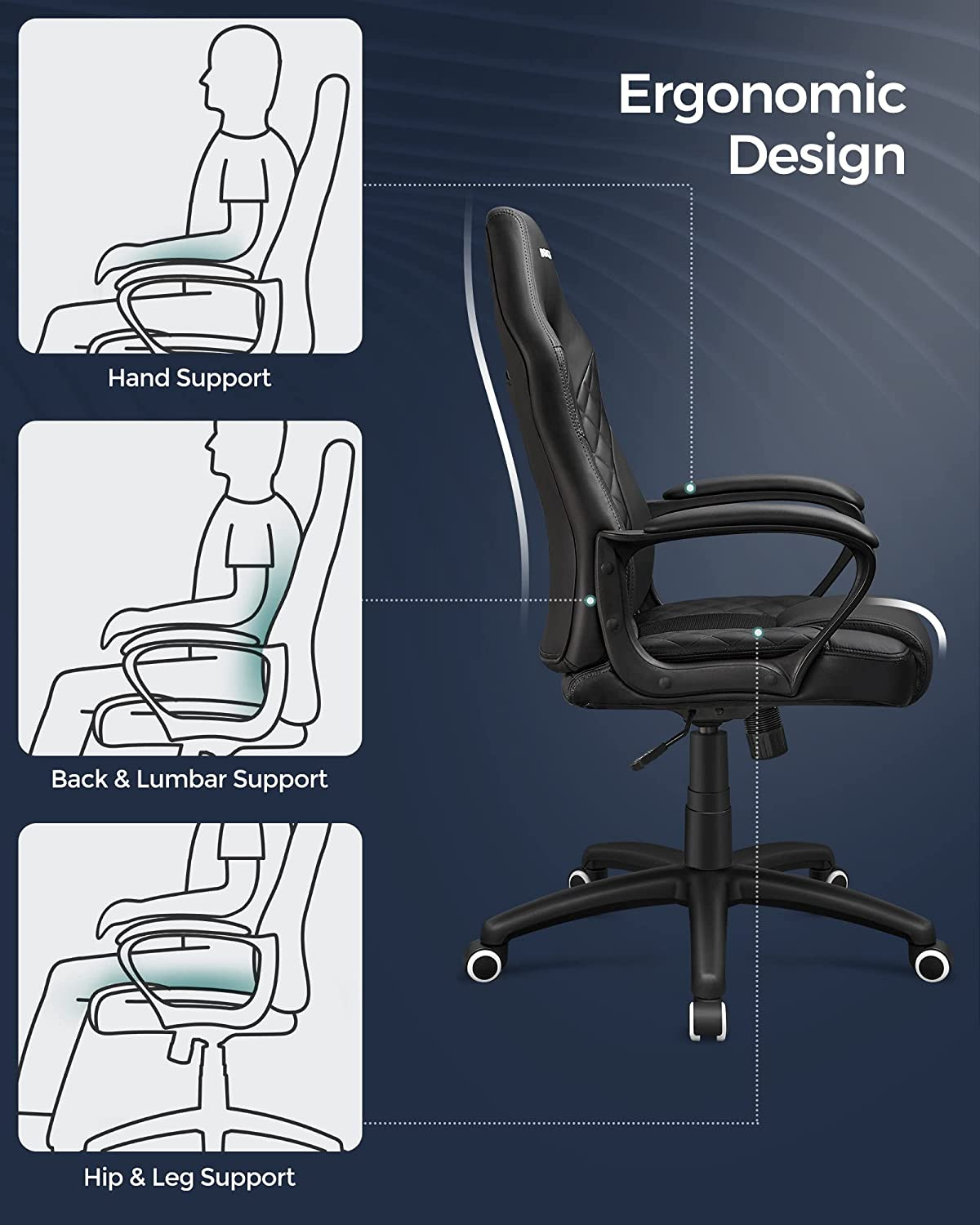 Kancelářská židle OBG38BK
