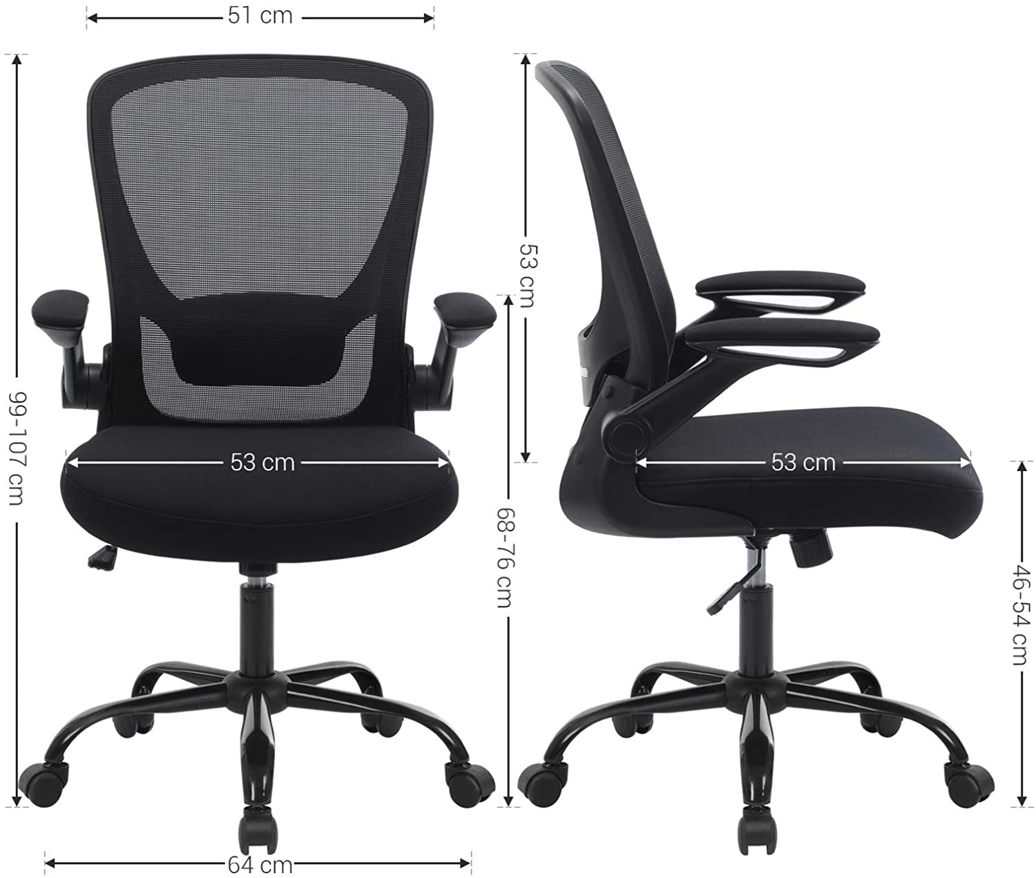 Kancelárska stolička OBN37BK