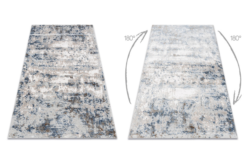 Koberec AKRYL VALS 8121 Abstrakce šedý / modrý