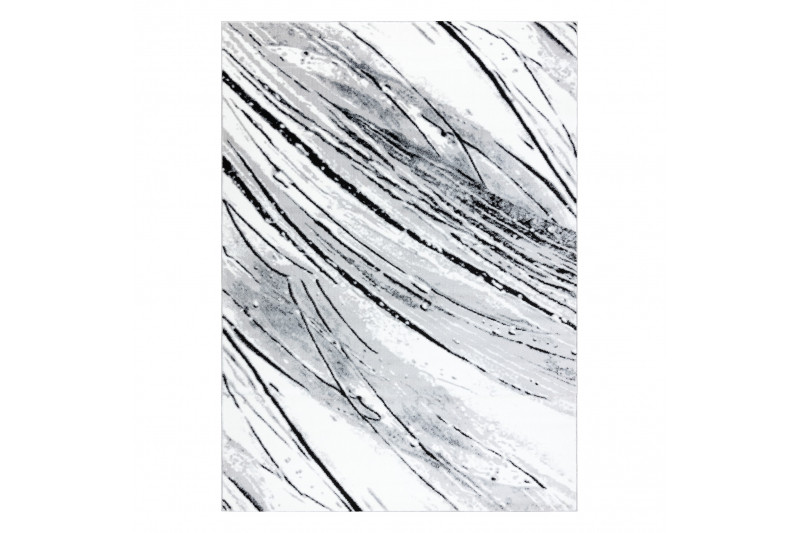 Koberec ARGENT - W9563 Linie bílý / šedý
