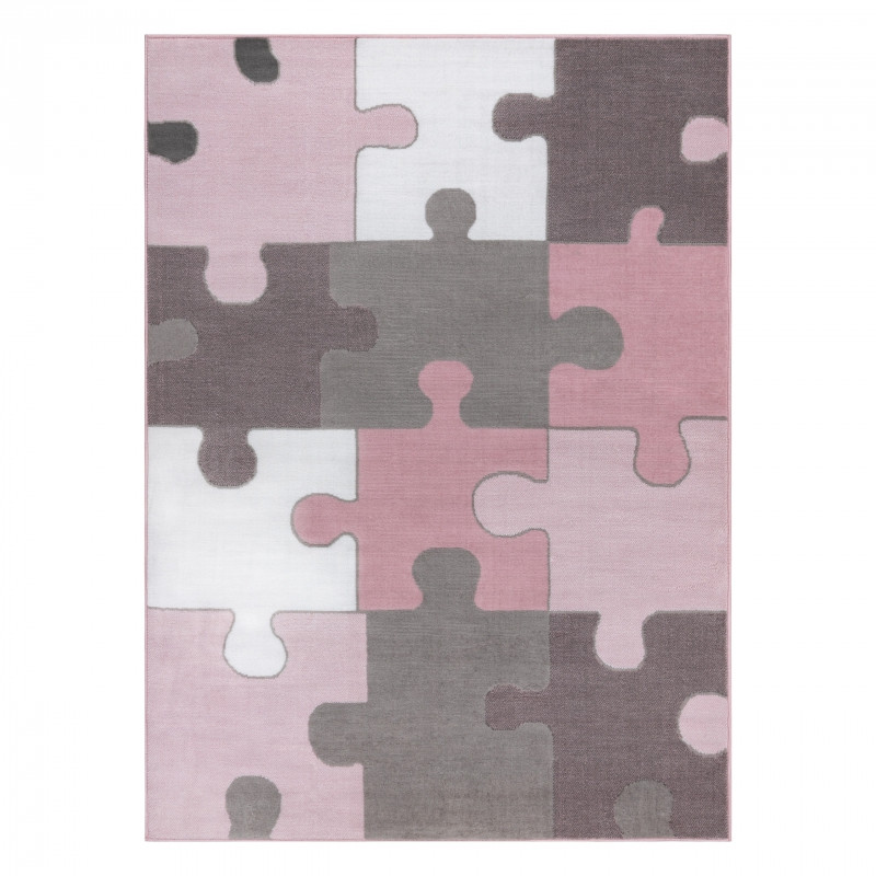 Koberec BCF ANNA Puzzle 3106 ružový