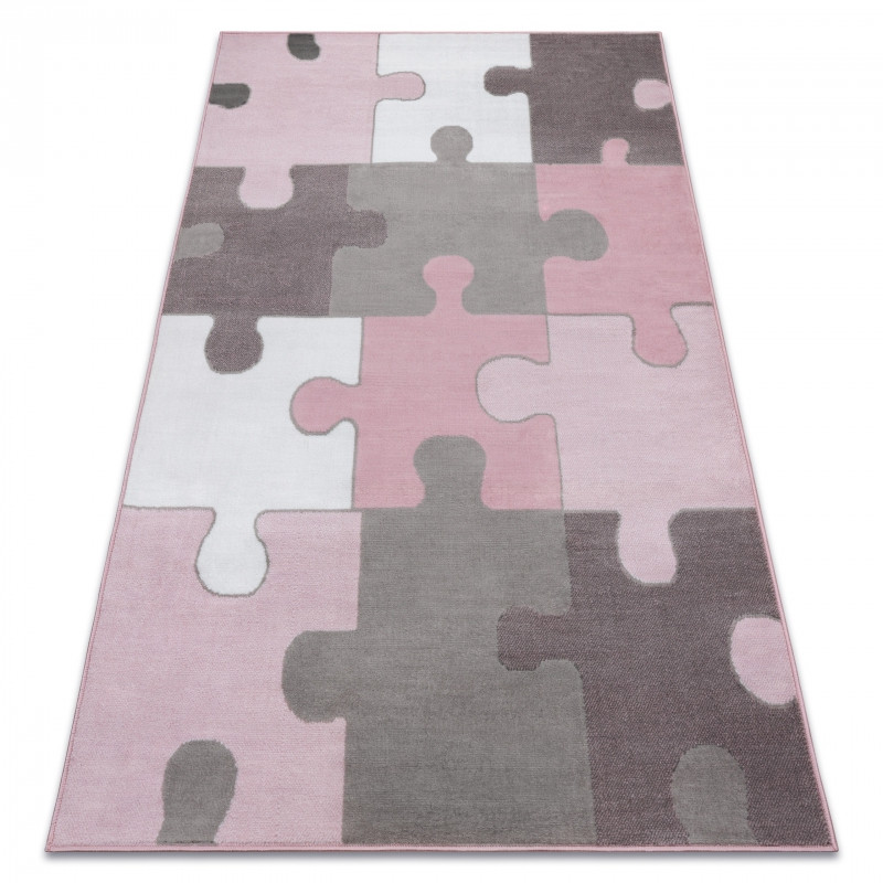 Koberec BCF ANNA Puzzle 3106 růžový