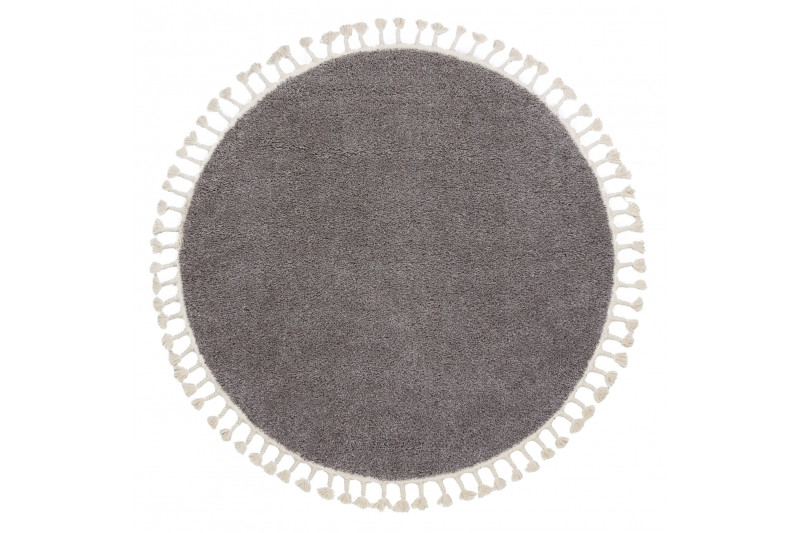 Koberec BERBER 9000 kruh hnedý fredzle berber marokański shaggy