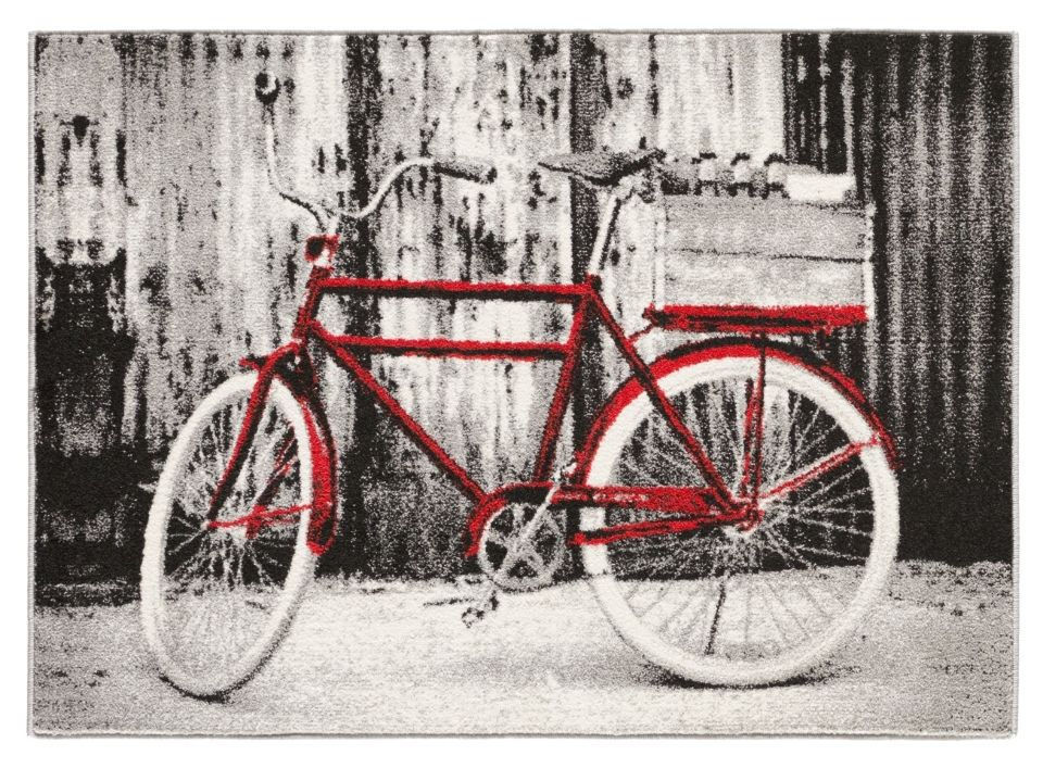 Koberec Bicykel sivý