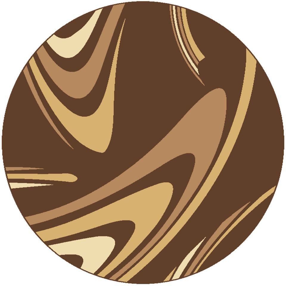 Koberec COFFEE kruh - hnedý