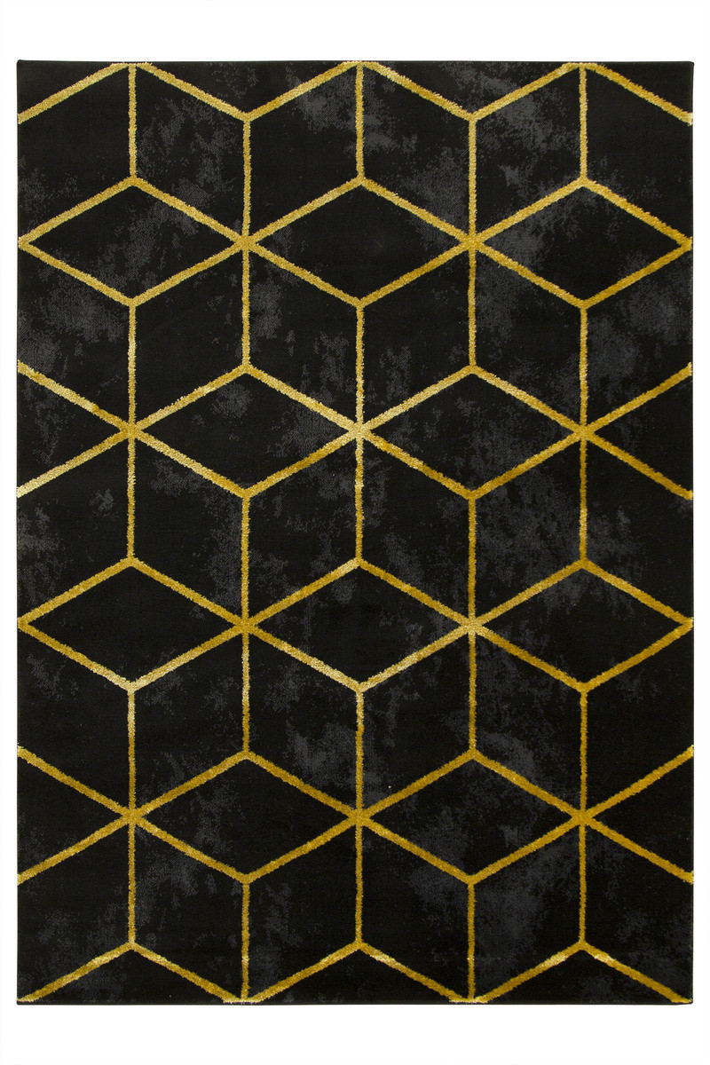 Koberec FESTIVAL 5871A žlutý / černý