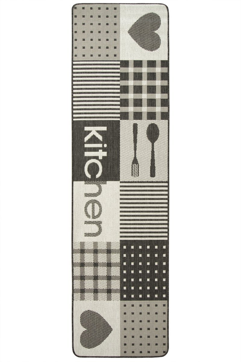 Koberec kuchynský Flex 19053/08 sivý