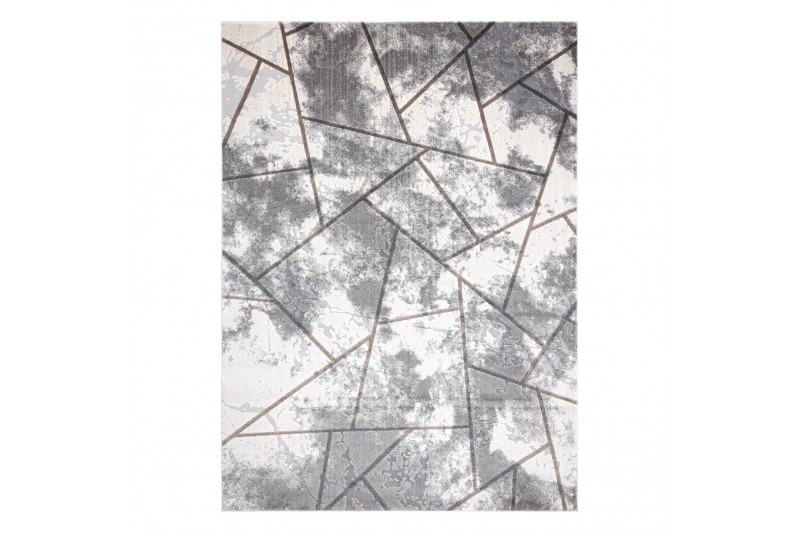 Koberec NOBLE 1518 67 geometrický - krém / šedý