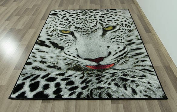 Koberec Rainbow 11122/190 leopard  sivý / čierny