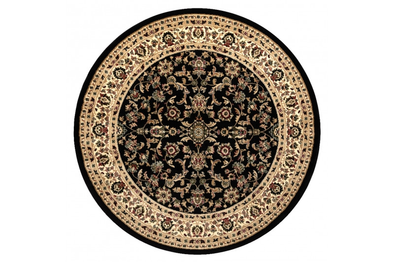 Koberec ROYAL ADR kruh vzor 1745 černý