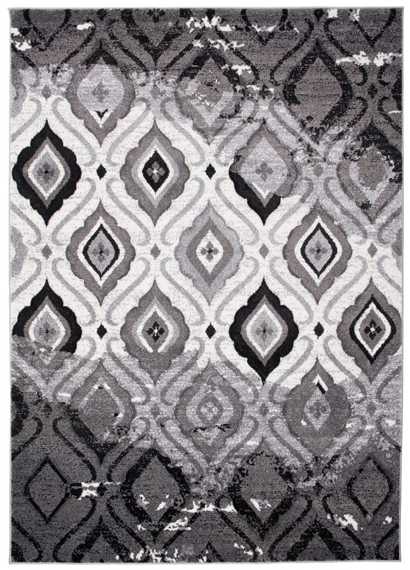 Koberec Sumatra H109B Geometric světle šedý