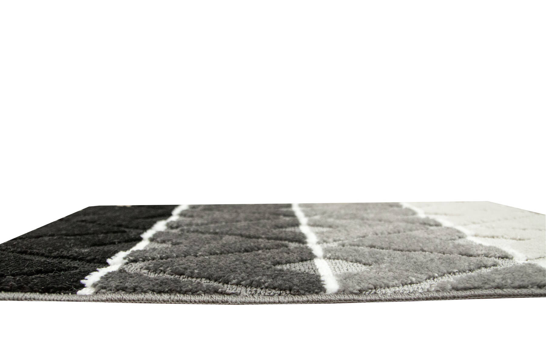 Sada koupelnových koberečků PALMA tmavá / šedá, kosočtverce