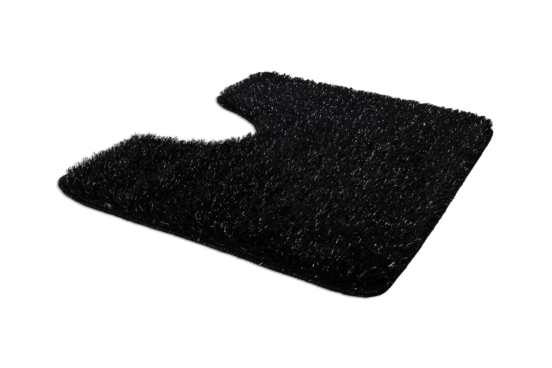 Sada koupelnových koberečků SYNERGY glamour / lurex, černá