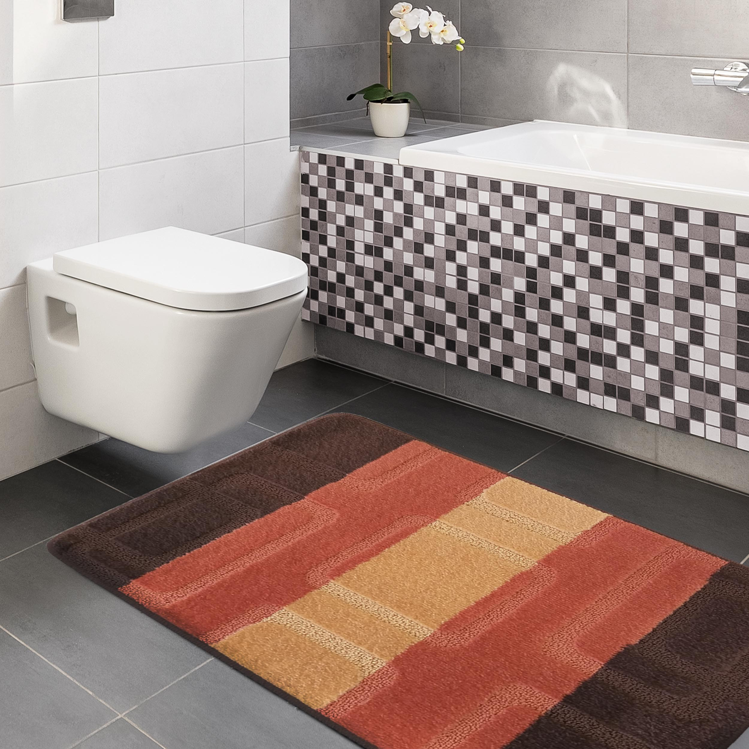Sada koupelnových koberečků Montana s výřezem 04N hnědá