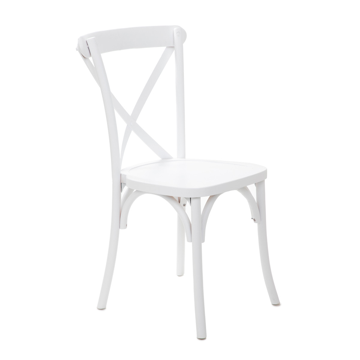 Jídelní židle DREV bílá 875736