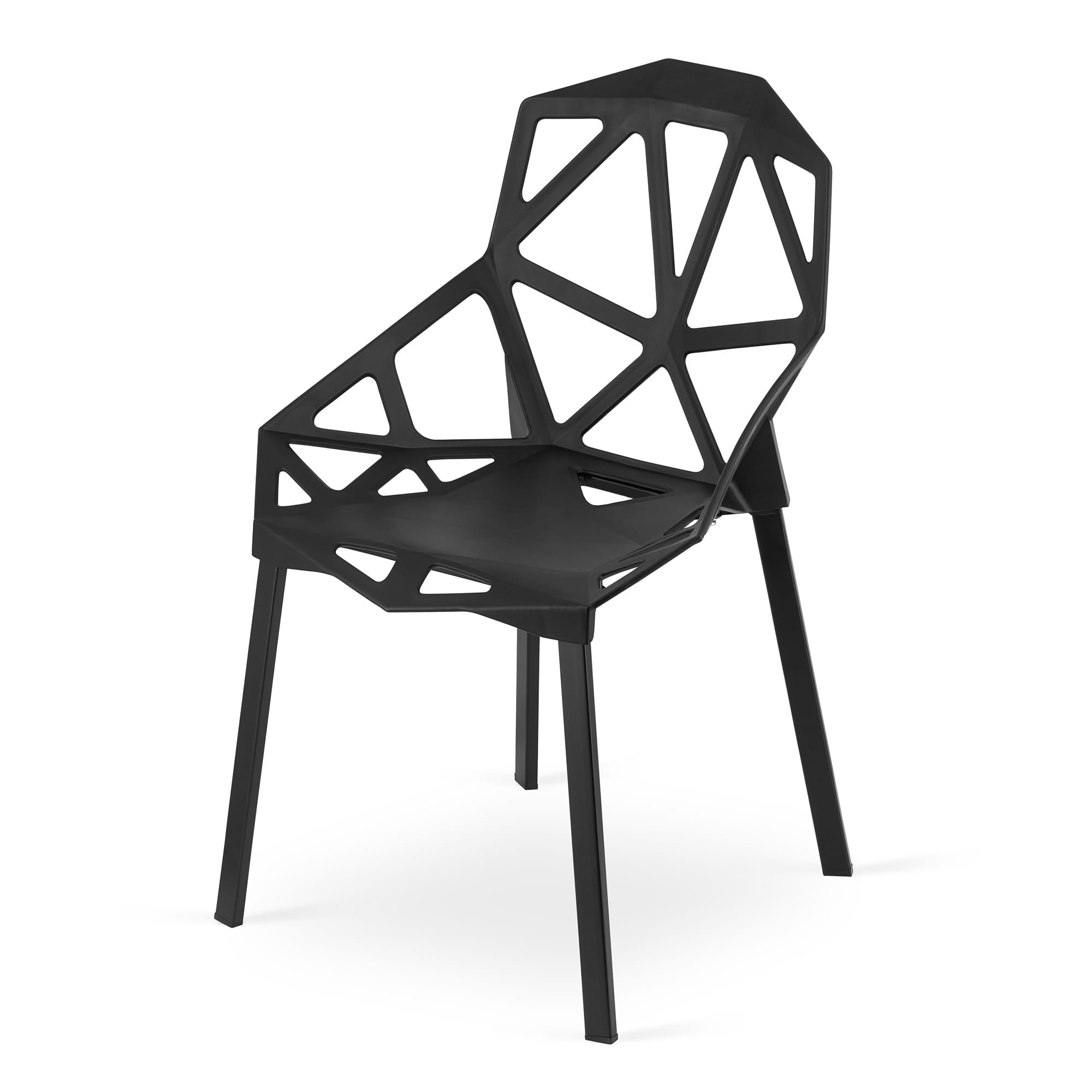 Set troch stoličiek ESSEN čierne (3ks)