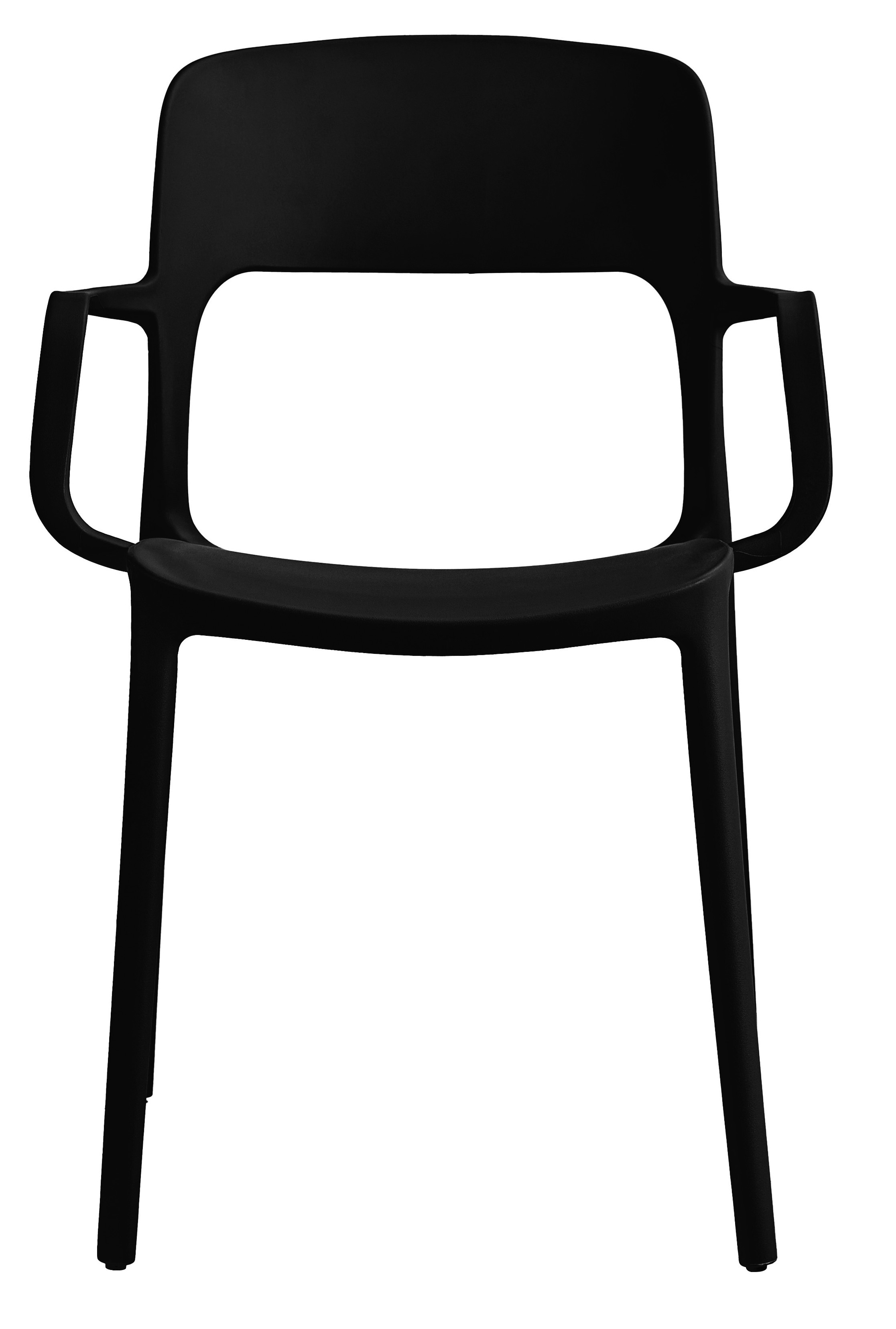 Set čtyř židlí SAHA černé (4ks)