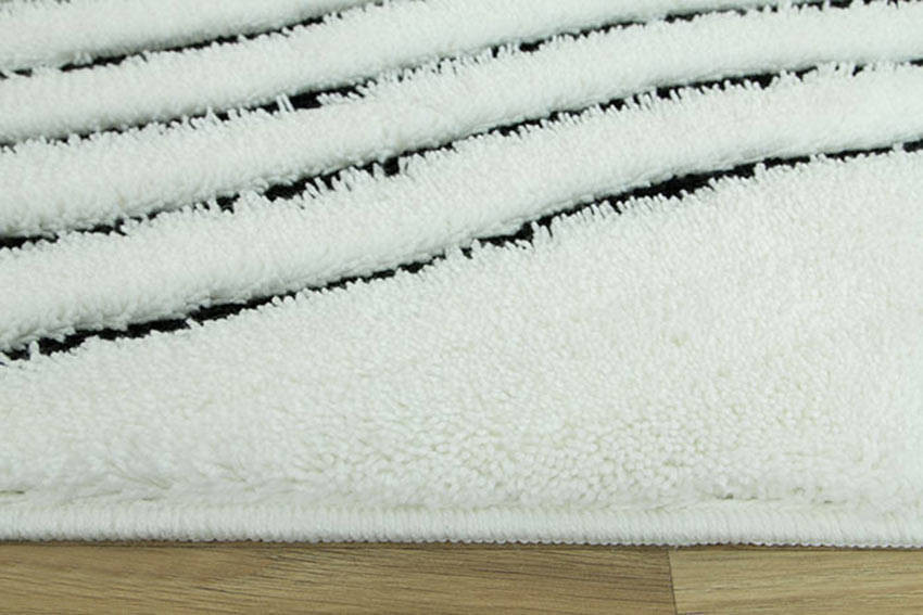 Koupelnový kobereček Premium bílý/černý