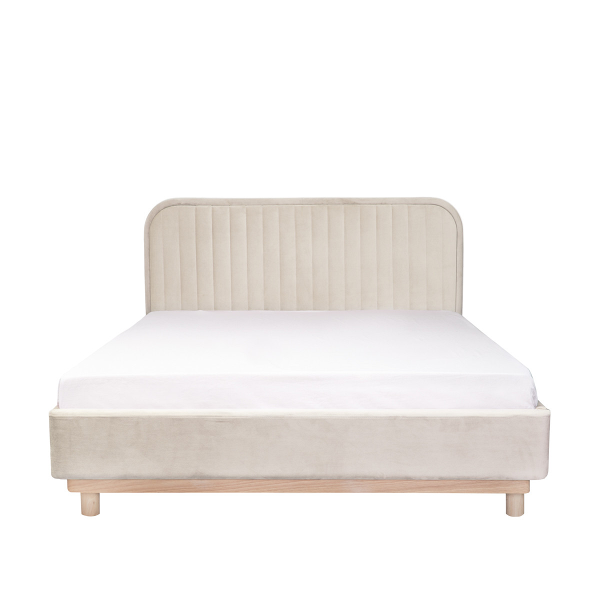 Zamatová manželská posteľ KARALIUS 140 cm 839837