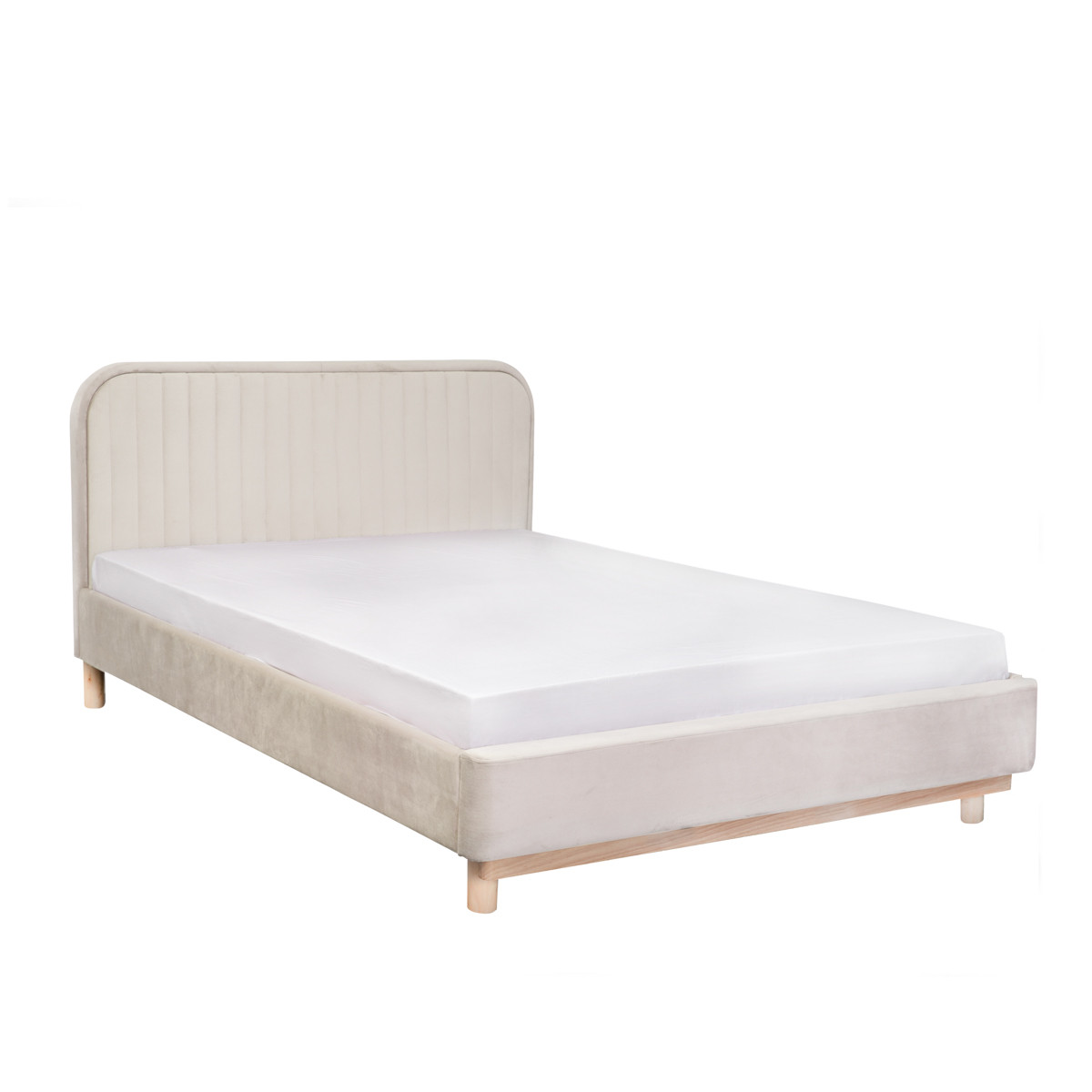 Zamatová manželská posteľ KARALIUS 140 cm 839837