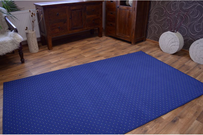 Metrážový koberec  AKTUA modrý
