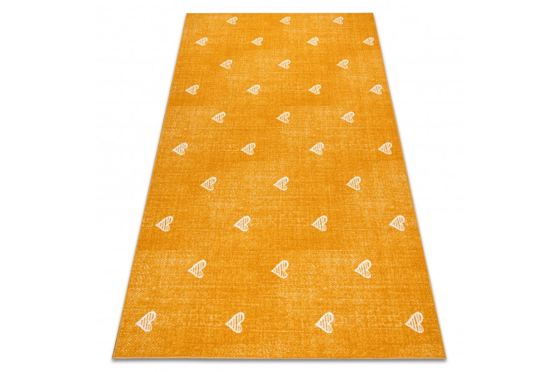 Metrážový koberec HEARTS pomeranč