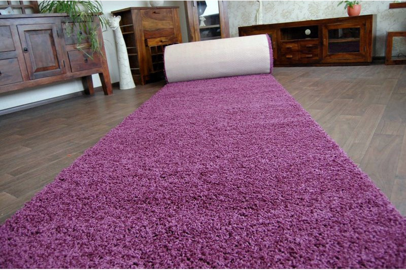 Metrážny koberec SHAGGY fialový