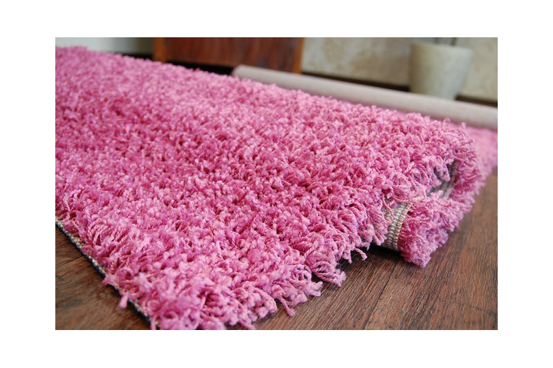 Metrážny koberec SHAGGY ružový