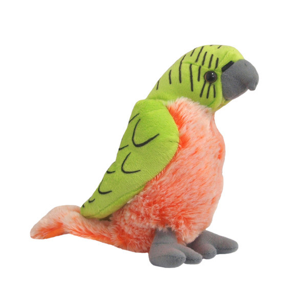 Plyšový papagáj zelený 13572